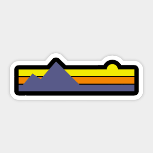 Striped Sunrise Sticker